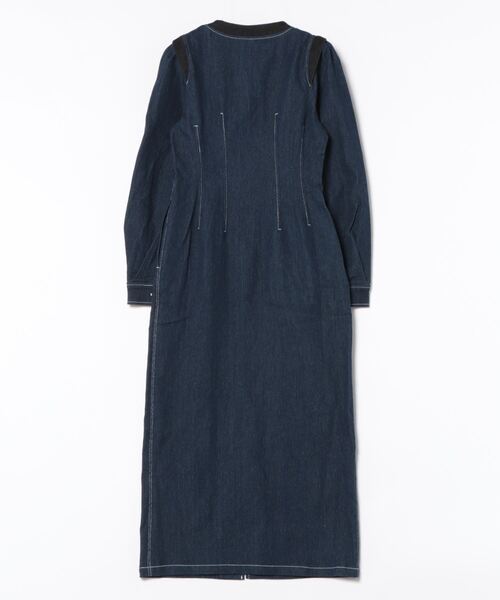 A de a.v.v（アードアー・ヴェ・ヴェ）の「デニム袖取外しナローワンピース（ワンピース・レディース・ネイビー/ブルー・36/38）」の22枚目の写真