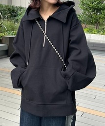 Anui | 【UNISEX】フードカラーハーフZIP(パーカー)