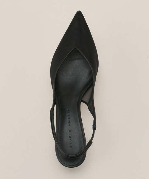 AP STUDIO（エーピーストゥディオ）の「【STUDIO AMELIA/スタジオアメリア】5cm heel mesh Backstrap pumps（パンプス・レディース・ブラック・39/35/37）」の11枚目の写真