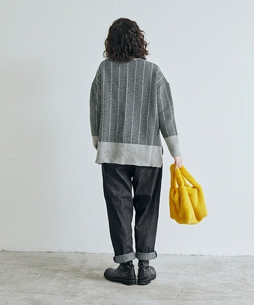 NARU FACTORY（ナルファクトリー）の「8ozムラデニムコージーパンツ（デニムパンツ・レディース・ブラック/インディゴブルー・FREE）」の16枚目の写真