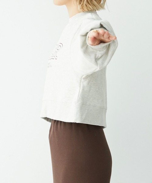 Chaco closet（チャコ クローゼット）の「裏起毛スウェットロゴプリントショート丈プルオーバー（スウェット・レディース・ピンク/オートミール/スミクロ/ネイビー・FREE）」の18枚目の写真