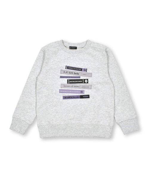 【セール】裏毛ロゴテーププリントトレーナー(90～150cm)（スウェット）｜BeBe（ベベ）