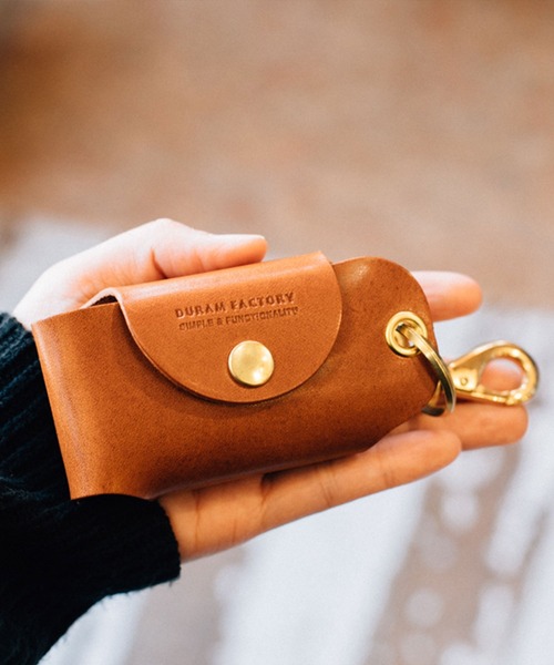 ★OLD.ENICAR❣️DURALUMIUMケース❣️金色機械21石搭載★稼働品❣️ DURAM ドゥラム レザー スマートキーホルダー スマートキーケース