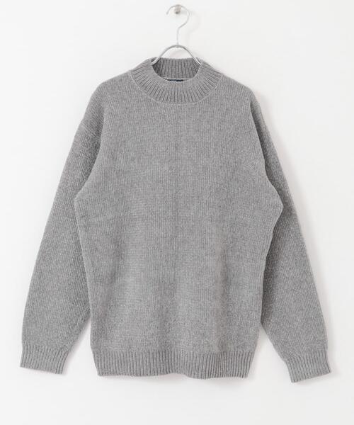 ITEMS URBANRESEARCH（アイテムズ アーバンリサーチ）の「モールモックネックプルオーバーニット（ニット/セーター・メンズ・ネイビー/ブラウン/グリーン/グレー・MEDIUM/LARGE）」の22枚目の写真