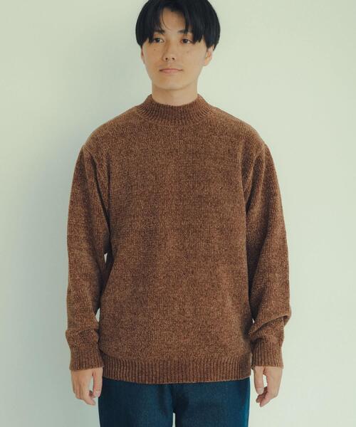 ITEMS URBANRESEARCH（アイテムズ アーバンリサーチ）の「モールモックネックプルオーバーニット（ニット/セーター・メンズ・ネイビー/ブラウン/グリーン/グレー・MEDIUM/LARGE）」の20枚目の写真