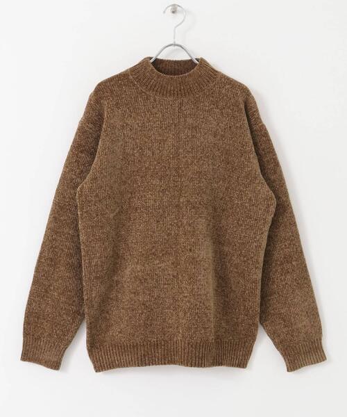 ITEMS URBANRESEARCH（アイテムズ アーバンリサーチ）の「モールモックネックプルオーバーニット（ニット/セーター・メンズ・ネイビー/ブラウン/グリーン/グレー・MEDIUM/LARGE）」の8枚目の写真