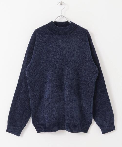 ITEMS URBANRESEARCH（アイテムズ アーバンリサーチ）の「モールモックネックプルオーバーニット（ニット/セーター・メンズ・ネイビー/ブラウン/グリーン/グレー・MEDIUM/LARGE）」の15枚目の写真