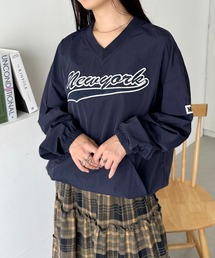 CLEA | カレッジロゴ刺繍ナイロンプルオーバー(Tシャツ/カットソー)