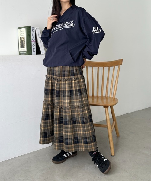 セール】カレッジロゴ刺繍ナイロンプルオーバー（Tシャツ/カットソー