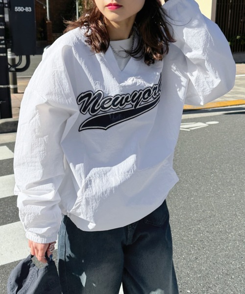 美品 カロライナ大学 カレッジロゴ 刺繍 M プルオーバー