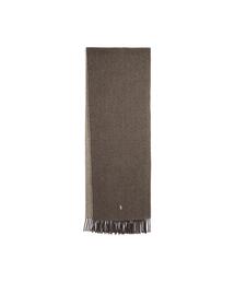 フリンジ ウール マフラー