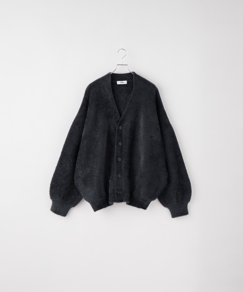 Loose/ルース（ルース）の「ボリュームスリーブ シャギーニットカーディガン（カーディガン/ボレロ・メンズ・チャコールグレー/ワインレッド/グレイッシュベージュ/ダークブラウン・XS/M/L/S）」の18枚目の写真
