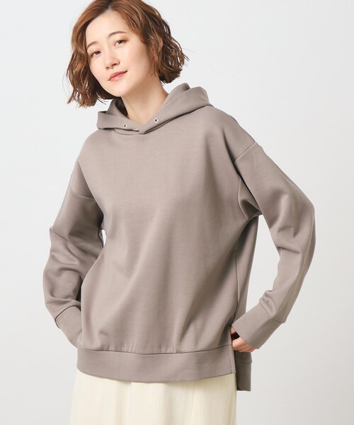 grove（グローブ）の「◆裏起毛ダンボールフーディ（パーカー・レディース・ブラウン系/チャコールグレー/ナチュラル・01/02/03/04/05）」の3枚目の写真