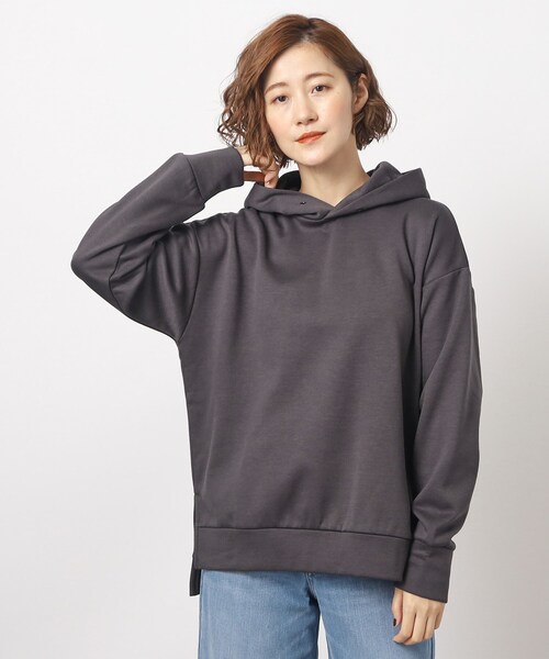 grove（グローブ）の「◆裏起毛ダンボールフーディ（パーカー・レディース・ブラウン系/チャコールグレー/ナチュラル・01/02/03/04/05）」の17枚目の写真