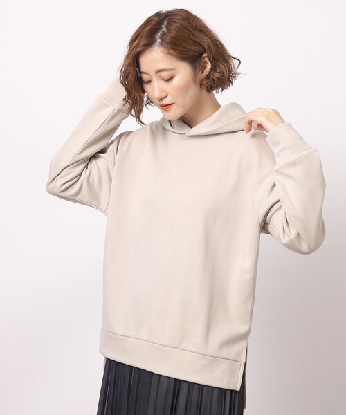 grove（グローブ）の「◆裏起毛ダンボールフーディ（パーカー・レディース・ブラウン系/チャコールグレー/ナチュラル・01/02/03/04/05）」の4枚目の写真