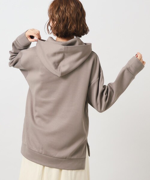 grove（グローブ）の「◆裏起毛ダンボールフーディ（パーカー・レディース・ブラウン系/チャコールグレー/ナチュラル・01/02/03/04/05）」の9枚目の写真
