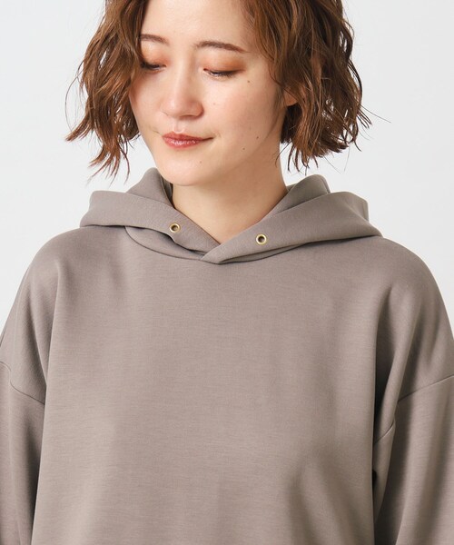 grove（グローブ）の「◆裏起毛ダンボールフーディ（パーカー・レディース・ブラウン系/チャコールグレー/ナチュラル・01/02/03/04/05）」の15枚目の写真