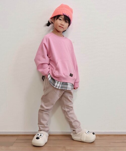 BREEZE（ブリーズ）の「あったかのびのびストレッチパンツ（その他パンツ・キッズ・ワインレッド/カーキ/ベージュ/チャコール/インディゴブルー/イエロー・120/140/90/110/80/130/100/150）」の9枚目の写真