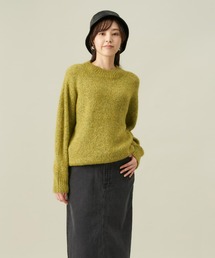 【関税込み】lesugiatelier カーキ ハイネック セーター trim_ofkss_itemc53591888a9311e