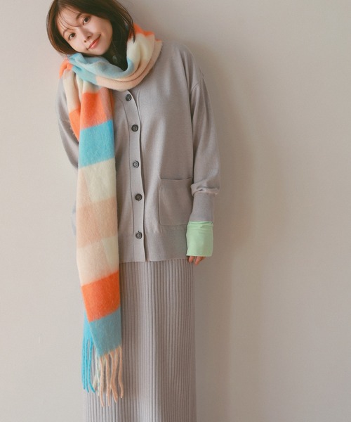 N.（N. Natural Beauty Basic）（エヌエヌナチュラルビューティーベーシック）の「◆マルチチェックストール（ストール/ショール・レディース・チェック・ﾌﾘ-）」の3枚目の写真