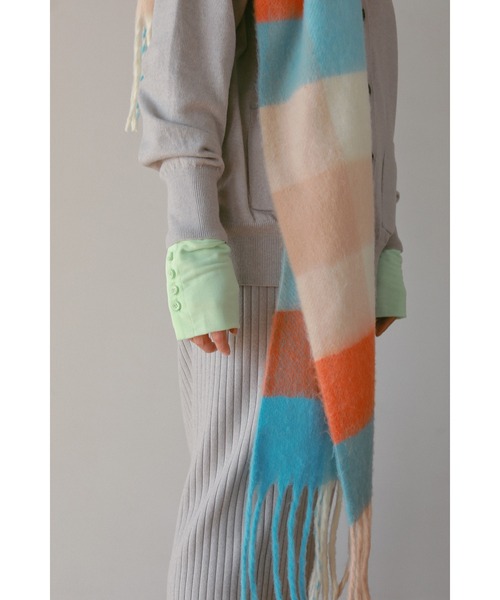 N.（N. Natural Beauty Basic）（エヌエヌナチュラルビューティーベーシック）の「◆マルチチェックストール（ストール/ショール・レディース・チェック・ﾌﾘ-）」の4枚目の写真