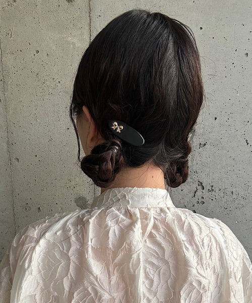 cuorequal（クオレコール）の「シンプルリボンヘアピン（ヘアピン・レディース・アイボリー/ブラック/ブラウン・FREE）」の15枚目の写真