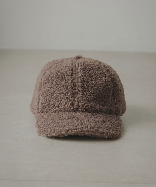 rectangle（レクタングル）の「ボアキャップ（キャップ・レディース・モカ/ブラック/ベージュ・FREE）」の17枚目の写真