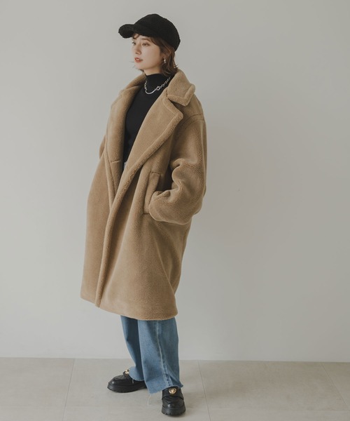 rectangle（レクタングル）の「ボアキャップ（キャップ・レディース・モカ/ブラック/ベージュ・FREE）」の7枚目の写真