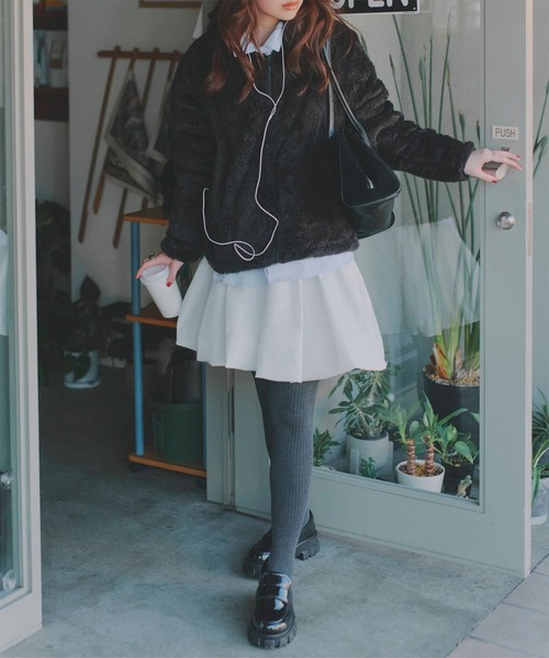 スカート 2way eco suede bustier 全2色】Aラインスカート（2WAYストレッチ・フレキシブルサージ