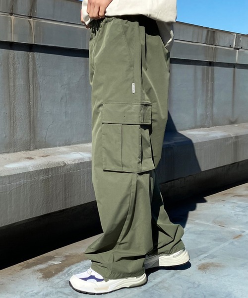 ELEMENT/エレメント カーゴパンツ ルーズシルエット 中薄生地 ドローコード BE021-709