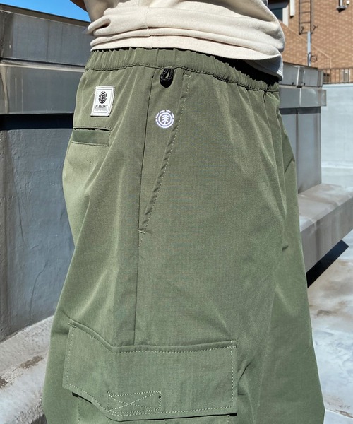 ELEMENT/エレメント カーゴパンツ ルーズシルエット 中薄生地 ドローコード BE021-709