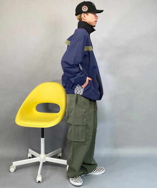 ELEMENT/エレメント カーゴパンツ ルーズシルエット 中薄生地 ドローコード BE021-709