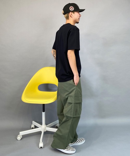 ELEMENT/エレメント カーゴパンツ ルーズシルエット 中薄生地 ドローコード BE021-709