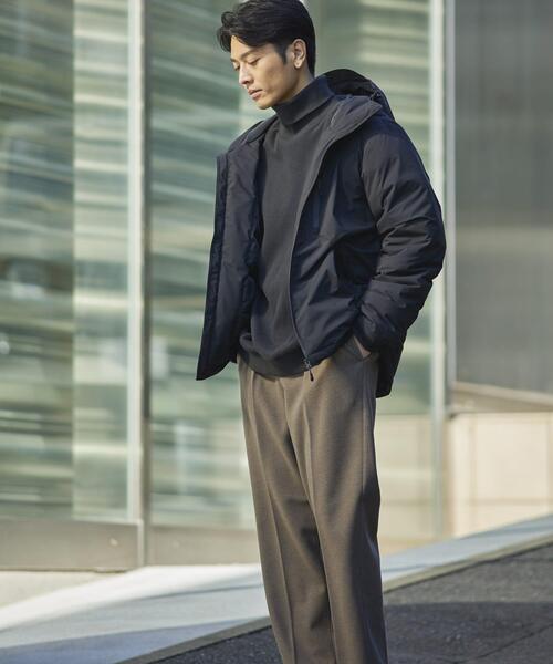 ITEMS URBANRESEARCH（アイテムズ アーバンリサーチ）の「ダウンパーカー 600FP（ダウンジャケット/コート・メンズ・ベージュ/ブラック・MEDIUM/LARGE）」の9枚目の写真