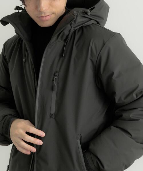 ITEMS URBANRESEARCH（アイテムズ アーバンリサーチ）の「ダウンパーカー 600FP（ダウンジャケット/コート・メンズ・ベージュ/ブラック・MEDIUM/LARGE）」の16枚目の写真