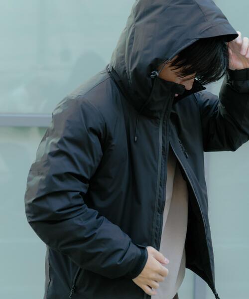 ITEMS URBANRESEARCH（アイテムズ アーバンリサーチ）の「ダウンパーカー 600FP（ダウンジャケット/コート・メンズ・ベージュ/ブラック・MEDIUM/LARGE）」の21枚目の写真