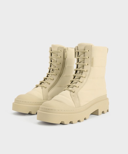 【セール】ナイロン パッフィーリジッドソールブーツ(ブーツ)|CHARLES & KEITH(チャールズ & キース) 【セール】ナイロン パッフィーリジッドソールブーツ(ブーツ)|CHARLES & KEITH(チャールズ & キース)