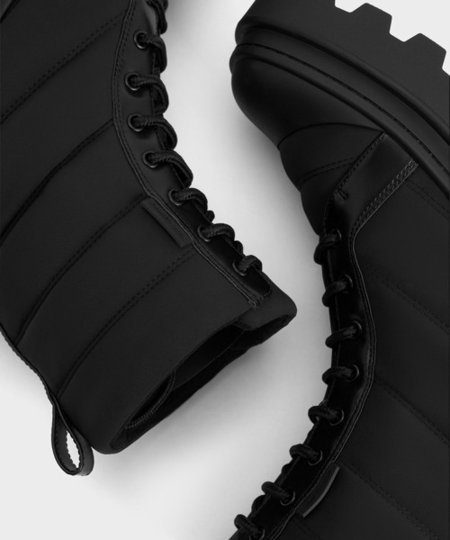 【セール】ナイロン パッフィーリジッドソールブーツ(ブーツ)|CHARLES & KEITH(チャールズ & キース) 【セール】ナイロン パッフィーリジッドソールブーツ(ブーツ)|CHARLES & KEITH(チャールズ & キース)