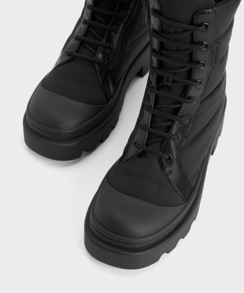 【セール】ナイロン パッフィーリジッドソールブーツ(ブーツ)|CHARLES & KEITH(チャールズ & キース) 【セール】ナイロン パッフィーリジッドソールブーツ(ブーツ)|CHARLES & KEITH(チャールズ & キース)