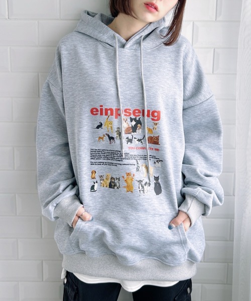 キャットグラフィティフリースパーカー
