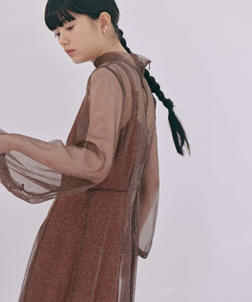 kaene(カエン)の「チュールマーメイドセットドレス(ドレス・レディース・ブラウン/ドット/ブラック・34/38/36)」の8枚目の写真