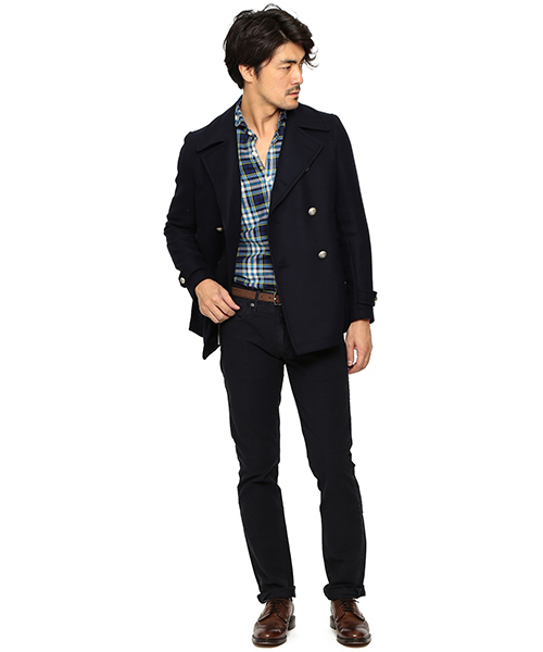 <ピン付>TAGLIATORE × ブリッラ LEWIS ネイビー コート 48 ピン付>TAGLIATORE × ブリッラ LEWIS ネイビー コート 48 - メルカリ