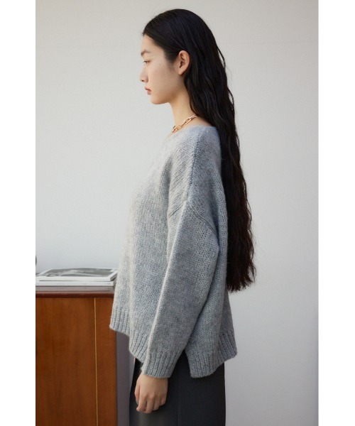 AZUL by moussy(アズールバイマウジー)の「カラーニットプルオーバー(ニット/セーター・レディース・ブルー/ライトグレー/ライトパープル/アイボリー・FREE)」の17枚目の写真