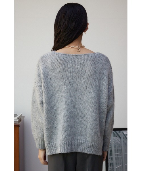 AZUL by moussy(アズールバイマウジー)の「カラーニットプルオーバー(ニット/セーター・レディース・ブルー/ライトグレー/ライトパープル/アイボリー・FREE)」の18枚目の写真