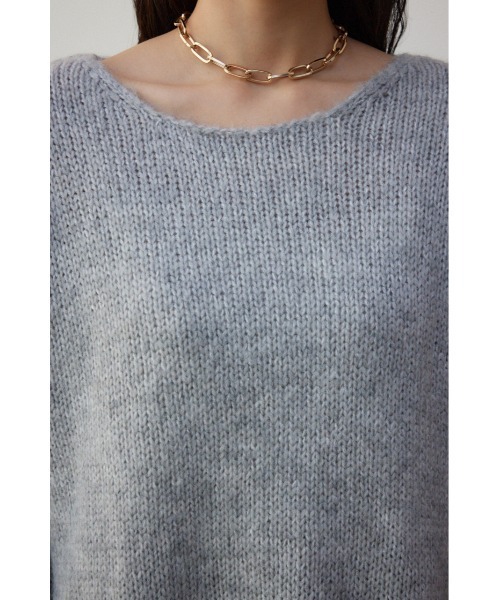 AZUL by moussy(アズールバイマウジー)の「カラーニットプルオーバー(ニット/セーター・レディース・ブルー/ライトグレー/ライトパープル/アイボリー・FREE)」の19枚目の写真