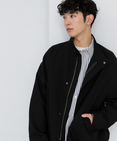 SENSE OF PLACE by URBAN RESEARCH（センスオブプレイスバイアーバンリサーチ）の「ショートモッズコート（モッズコート・メンズ・ブラック/ブルー・LARGE/MEDIUM）」の11枚目の写真