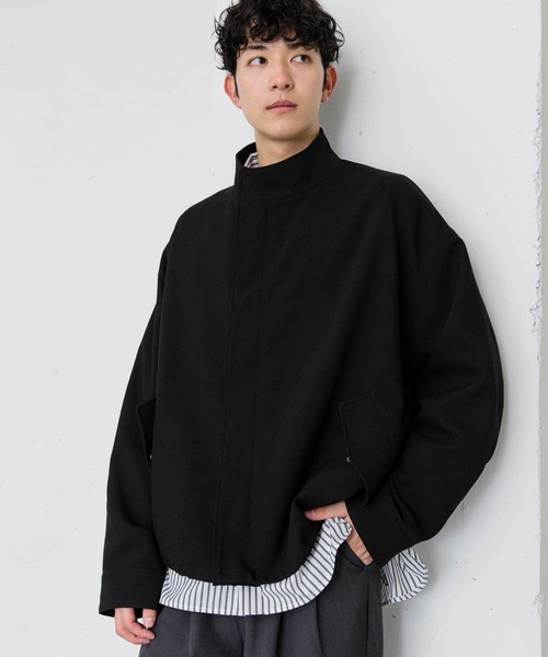 SENSE OF PLACE by URBAN RESEARCH（センスオブプレイスバイアーバンリサーチ）の「ショートモッズコート（モッズコート・メンズ・ブラック/ブルー・LARGE/MEDIUM）」の12枚目の写真