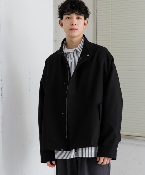 SENSE OF PLACE by URBAN RESEARCH（センスオブプレイスバイアーバンリサーチ）の「ショートモッズコート（モッズコート・メンズ・ブラック/ブルー・LARGE/MEDIUM）」の14枚目の写真