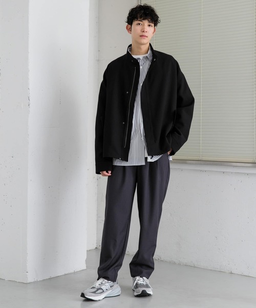 SENSE OF PLACE by URBAN RESEARCH（センスオブプレイスバイアーバンリサーチ）の「ショートモッズコート（モッズコート・メンズ・ブラック/ブルー・LARGE/MEDIUM）」の16枚目の写真