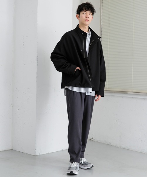 SENSE OF PLACE by URBAN RESEARCH（センスオブプレイスバイアーバンリサーチ）の「ショートモッズコート（モッズコート・メンズ・ブラック/ブルー・LARGE/MEDIUM）」の18枚目の写真